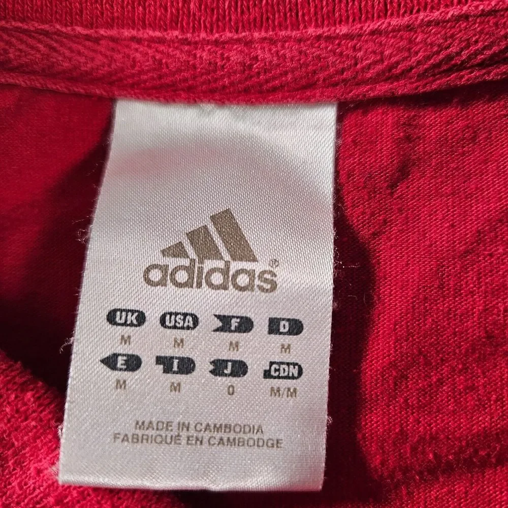 St. Louis Cardinals Adidas Polo Shirt Mens M Red Short Sleeve Climalite Golf Y2K